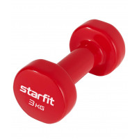 Гантель виниловая Star Fit DB-101 3 кг, красный