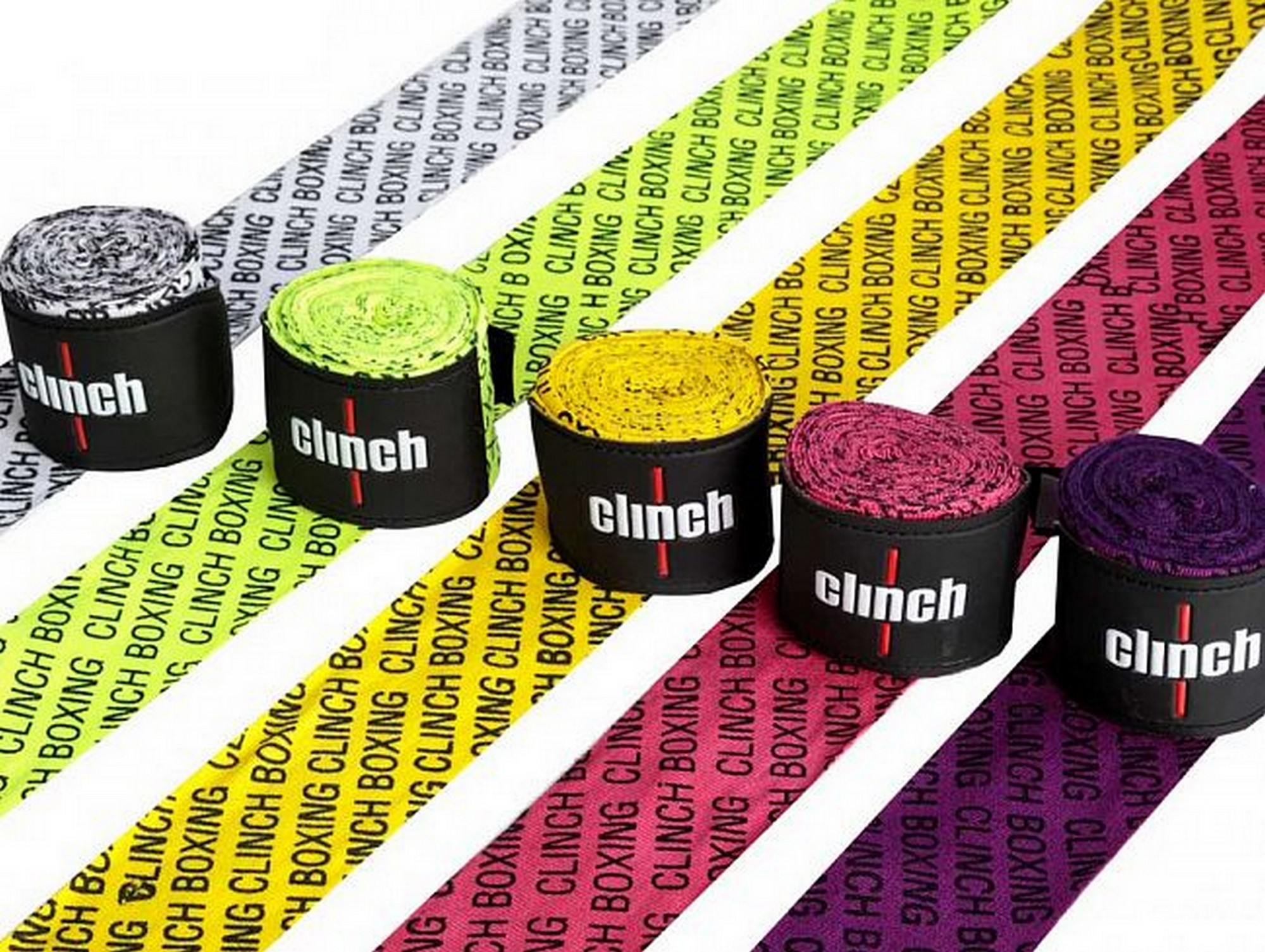 Бинты эластичные Clinch Boxing Crepe Bandage Tech Fix C140 розовый 2000_1505