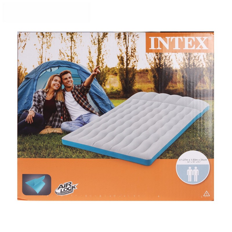 Надувной матрас Intex Camping Mat 127х193х24 см 67999 800_800